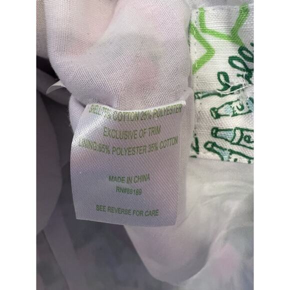 Lilly Pulitzer Girls Queen Of Green Shift Dress Size 7 Originals - Picture 4 of 5